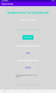 Simple 2024 tax calculator