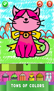 Cute Kitty Coloring Book Glitter 4