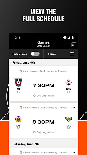 WNBA - Live Games & Scores Screenshot 4 - AppWisp.com