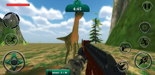 3D Dinosaur Shooting Game