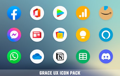 Grace UX - Tangkapan Layar Paket Ikon Bulat