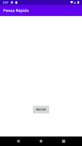 Android application Pensa Rápido - Teste-se screenshort