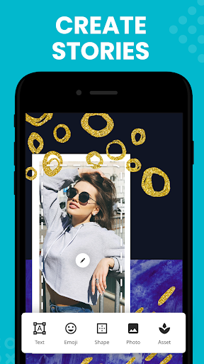 Android application PostMuse: Text on Story Editor screenshort