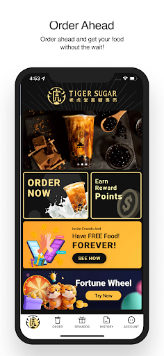 Android application Tiger Sugar Seattle screenshort