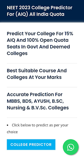 Android application Neet Predictor & Counselling screenshort
