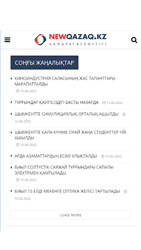 Android application NewQazaq.kz screenshort