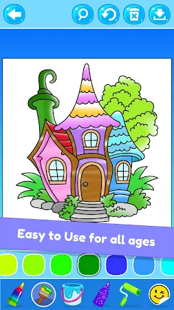 Game screenshot Kids Glitter House Coloring apk download