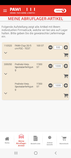 PAWI Shop Screen 2