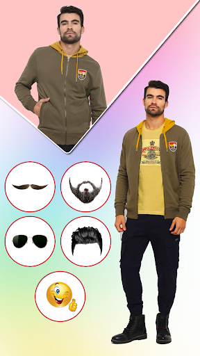 Android application Men Sweatshirt - Photo Frames screenshort