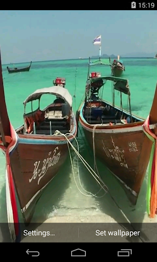 Android application Boat Video Live Wallpaper screenshort