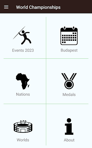 Android application Athletics - 2023 Worlds screenshort