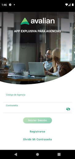 Android application Avalian Agencias screenshort