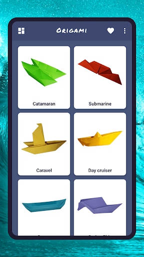 Origami ships, boats Screen 3