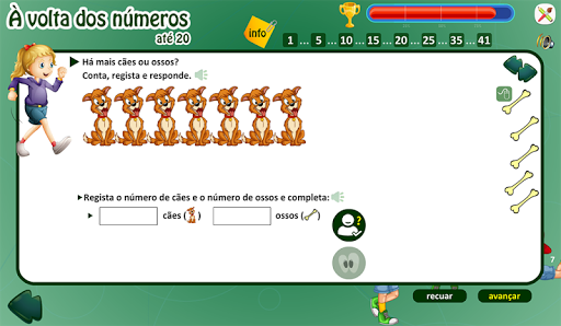 À volta dos números até 20