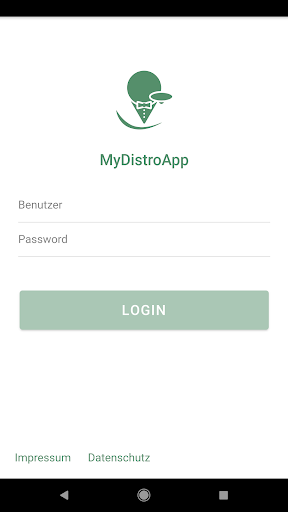 Android application MyDistroApp screenshort
