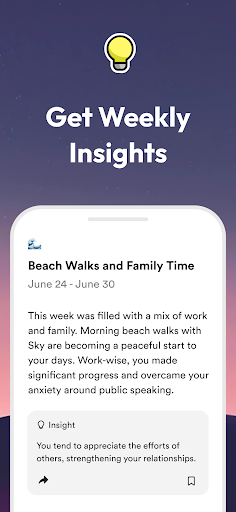 Screenshot of Rosebud: AI Journal & Diary