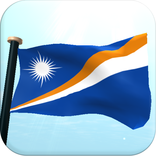 Marshall Islands Flag 3D logo