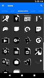 Flat Black and White Icon Pack poster 6