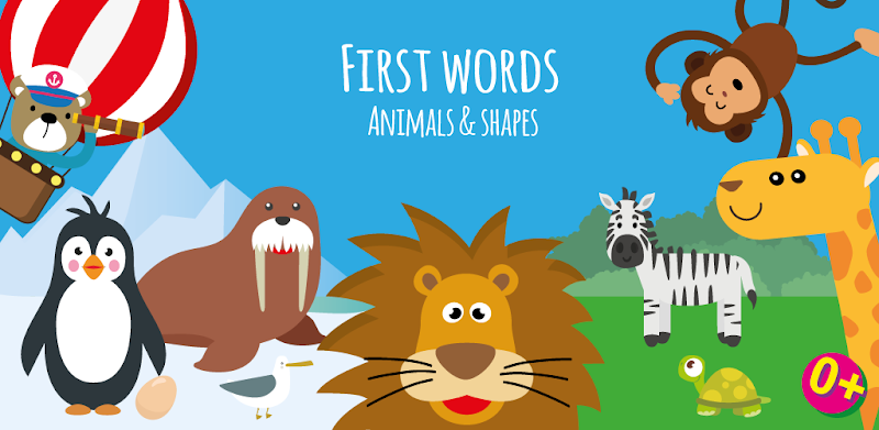 Animals learn words for kids
