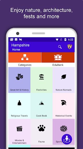 Android application Hampshire Travel & Explore, Of screenshort