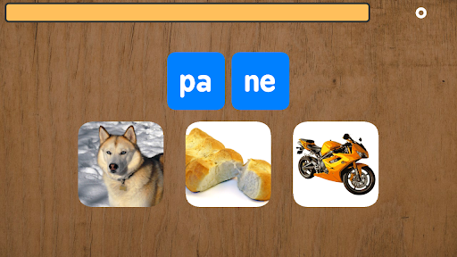 Android application Leggere le sillabe screenshort