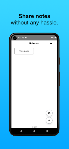 Android application notaduo screenshort