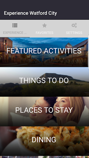 Android application Experience Watford City screenshort