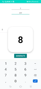 Random Number generator App