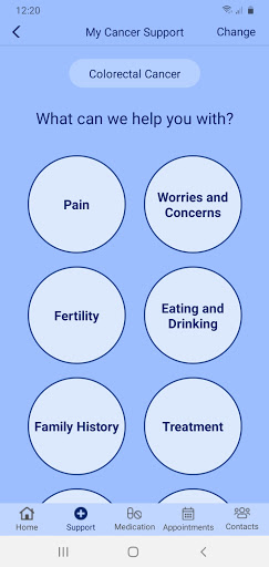 The Cancer App Screen 3