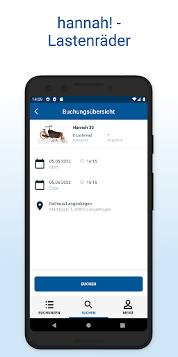 Android application Hannah - Lastenräder screenshort