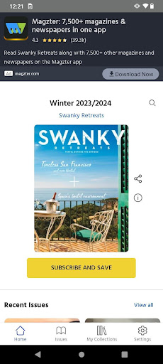 Android application Swanky Retreats screenshort