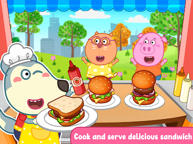 Wolfoo Cooking Game - Sandwich  screenshots 7