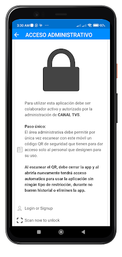 ADMIN TVS SEÑAL CON VALOR Screen 2
