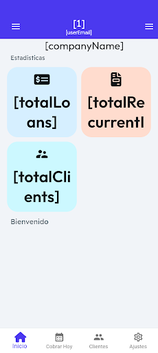 CobrosApp Screen 2