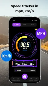 GPS HUD Speedometer & Compass