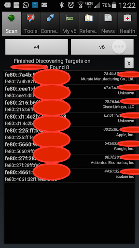 Android application IPv6 and More screenshort