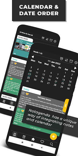 Notagenda - Notes & Calendar Screen 2