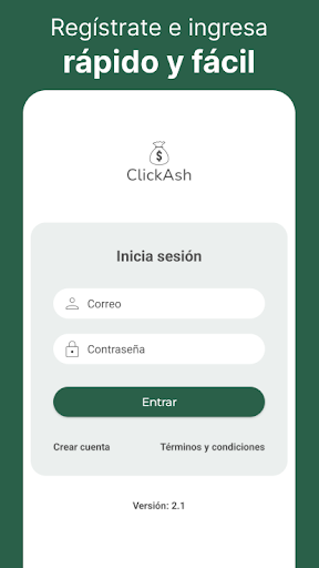 Android application ClickAsh screenshort