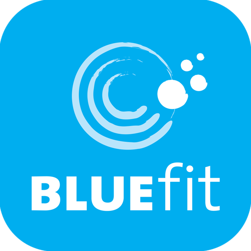 The BlueFit Training App logo
