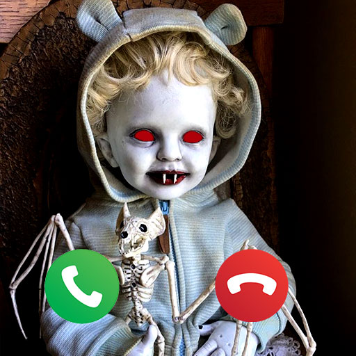 fake call spooky doll horor