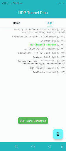 UDP Tunnel Plus Screen 3