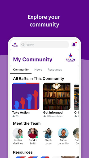 Android application Brady Grassroots screenshort