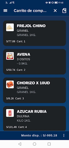 Proveedurias Screen 3