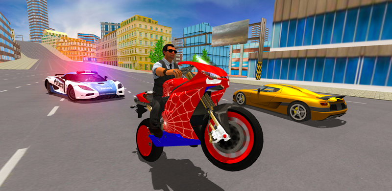 Superhero Stunt Bike Simulator