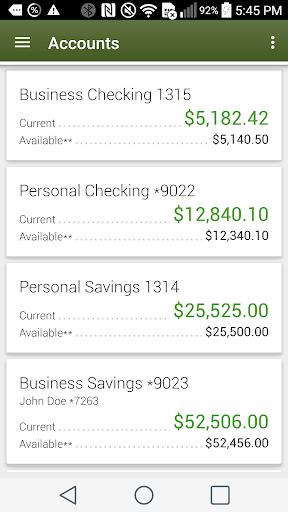 Android application Argent Mobile Banking screenshort