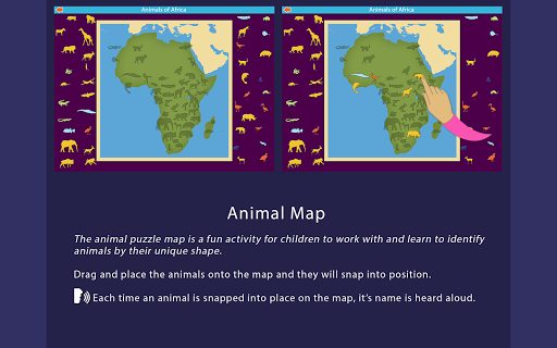 Animals of Africa - Montessori Screen 2