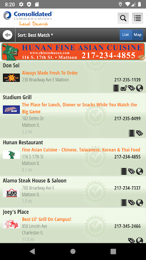 Consolidated Local Search Screen 3