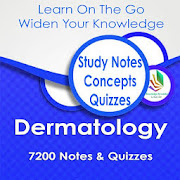 Dermatology Exam Review App: Study Notes & Quizzes