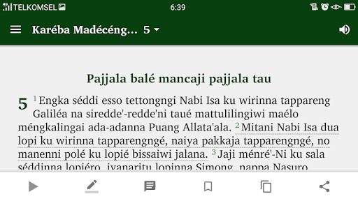 Kitab Injil Bahasa Bugis Screen 2