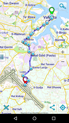 Android application Map of Malta offline screenshort